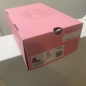 Toddler girls pink Timberland boots